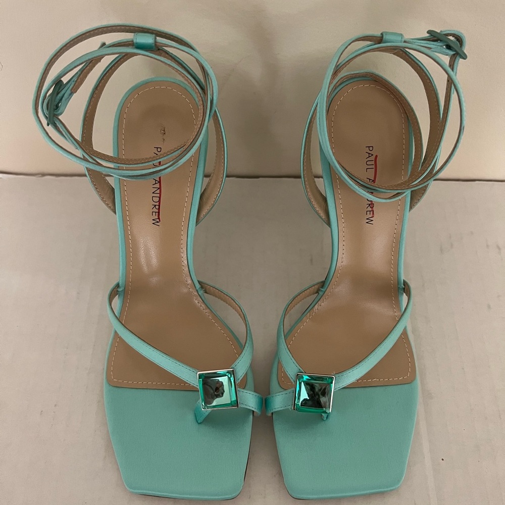 Paul Andrew Crystal & Leather Sandals - Picture 12 of 16
